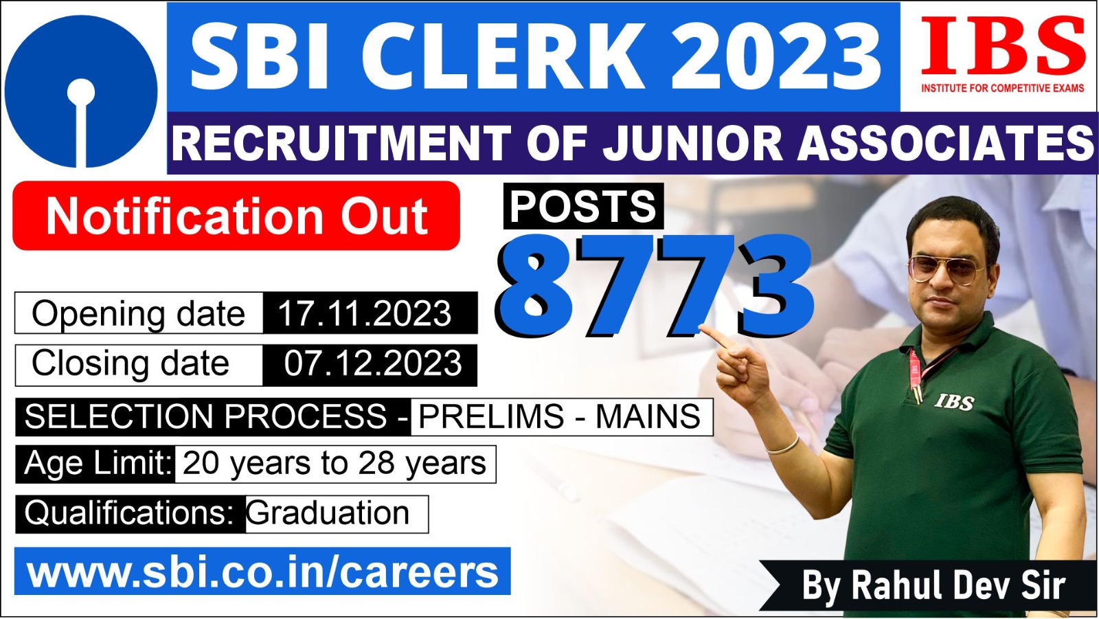 sbi clerk coaching 2023-24